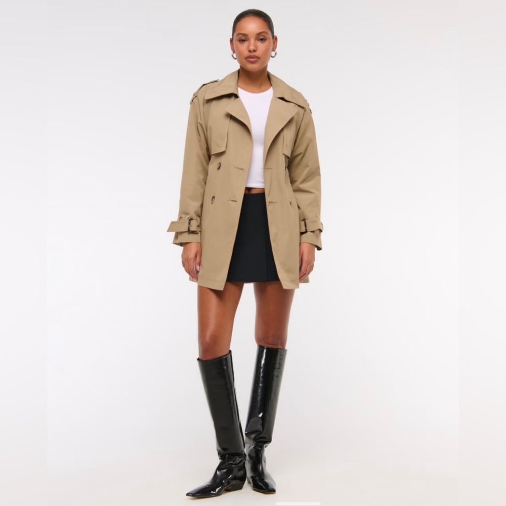 Abercrombie & Fitch Mid-Length Trench Coat